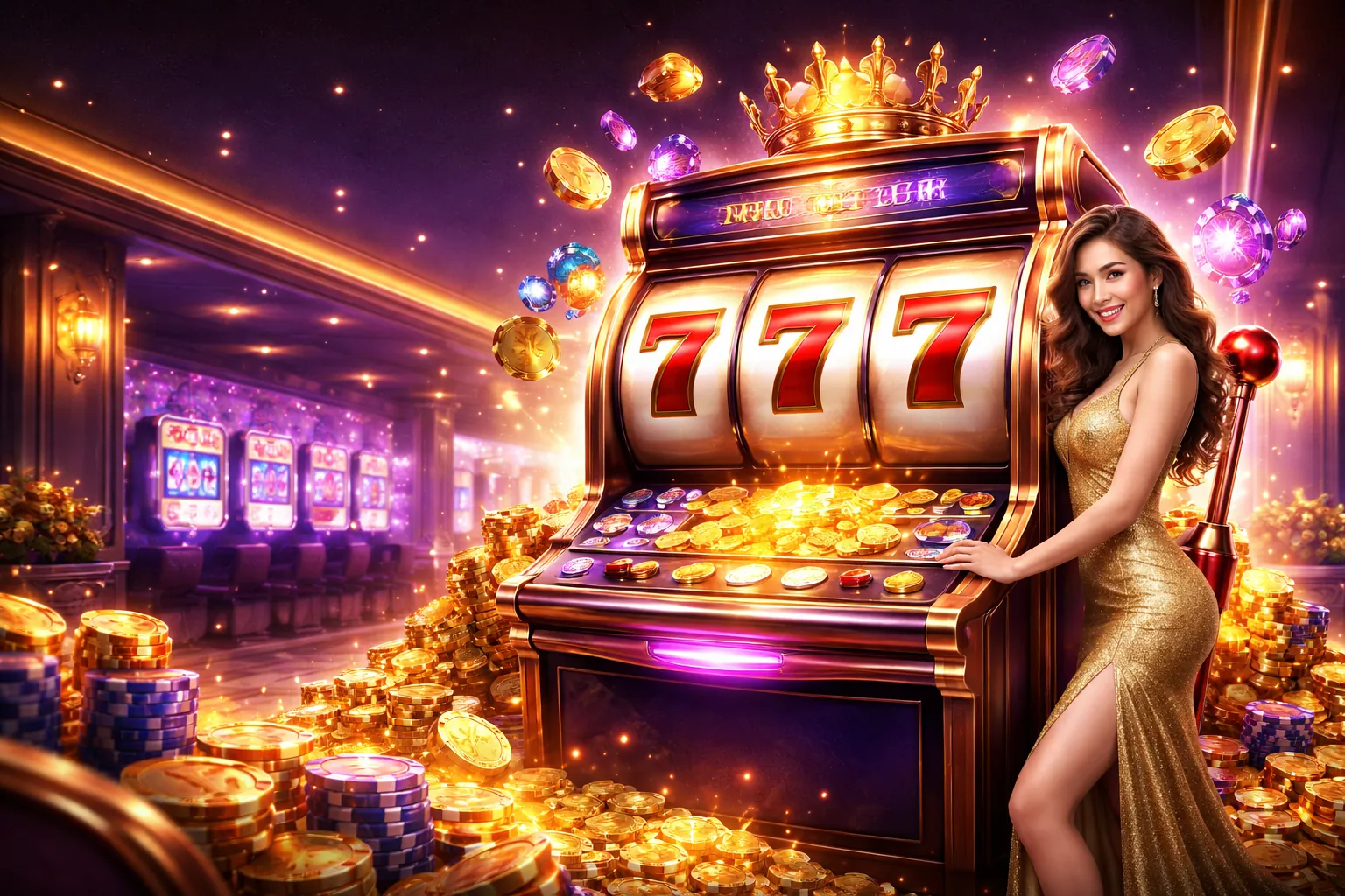Giao diện Slot Games 68gb APK với nhiều trò chơi hấp dẫn